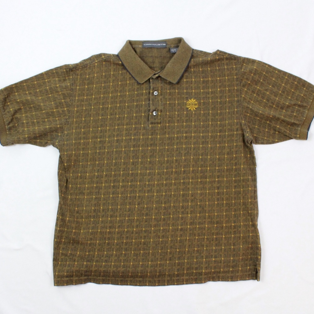 Carnoustie Rust Polo Mercerized Cotton Rugby Tee W